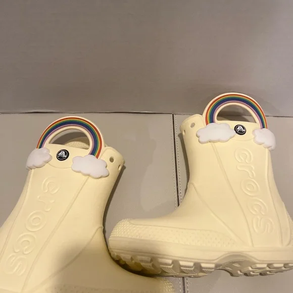 Crocs Kids’ Handle It Rainbow Rain Boots - Picture 3 of 8